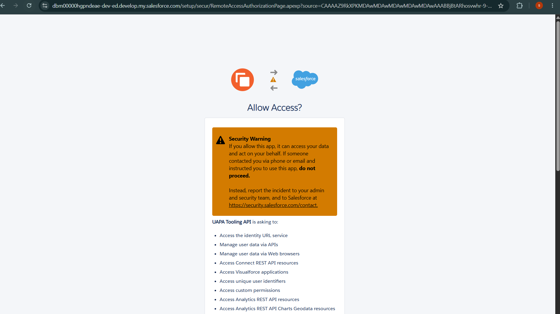 Create a Named Credential for the Tooling API